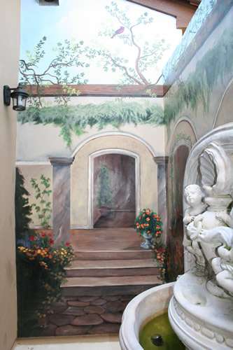 Courtyard Garden Mural